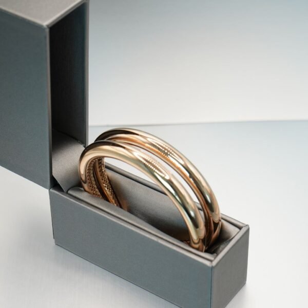 Rosé Fusion Gold Cuff Bracelet - Image 3